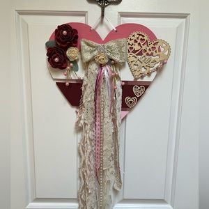 Valentine decorated heart